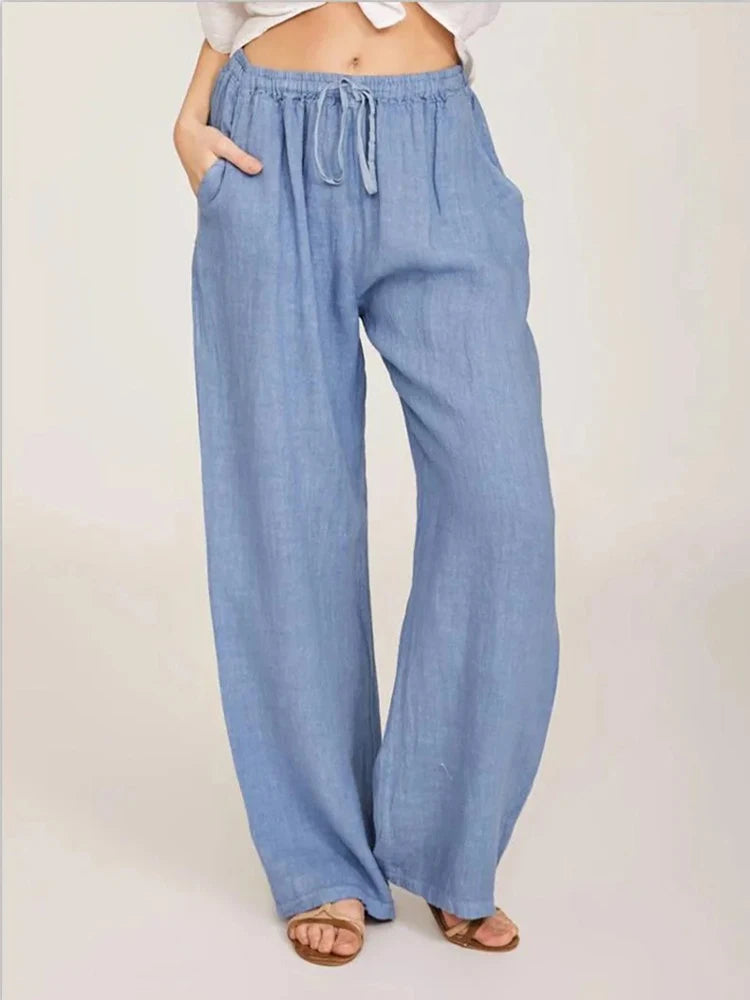 Women High-Waist Wide-Leg Pants
