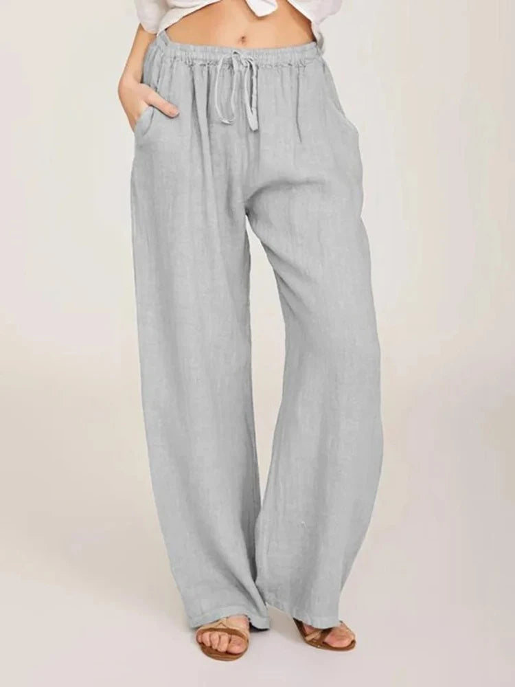 Women High-Waist Wide-Leg Pants