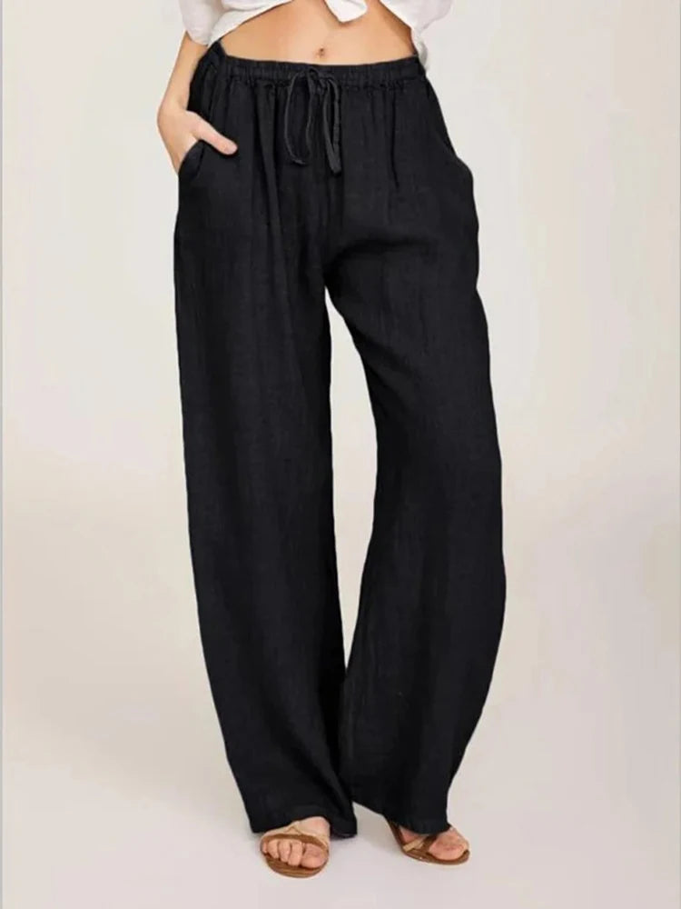 Women High-Waist Wide-Leg Pants