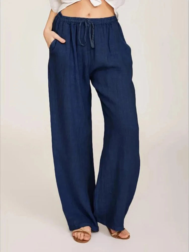 Women High-Waist Wide-Leg Pants