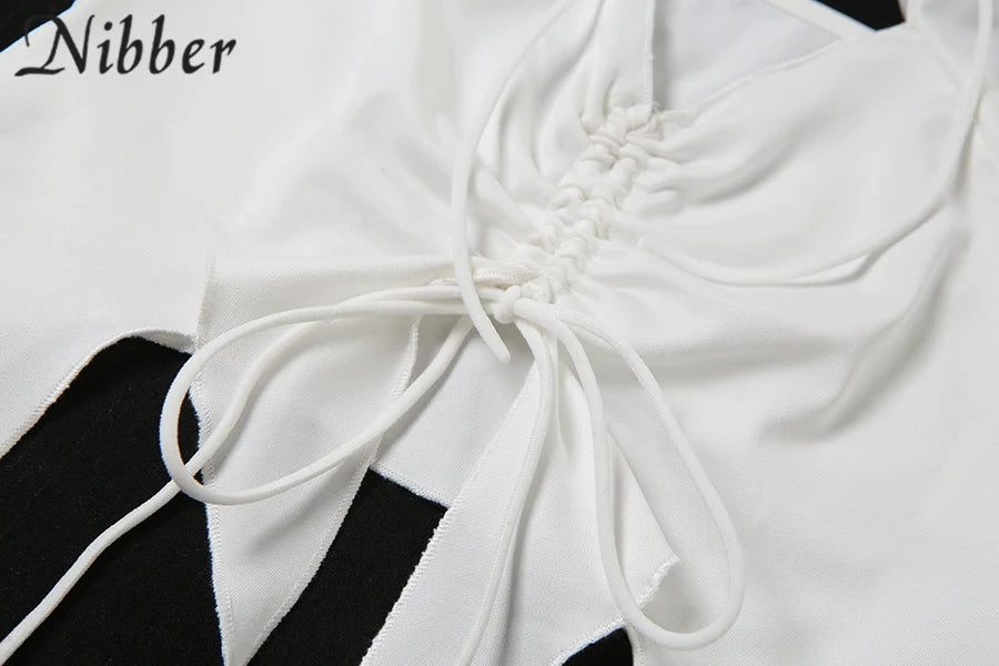 Irregular Hollow Sling Crop Top