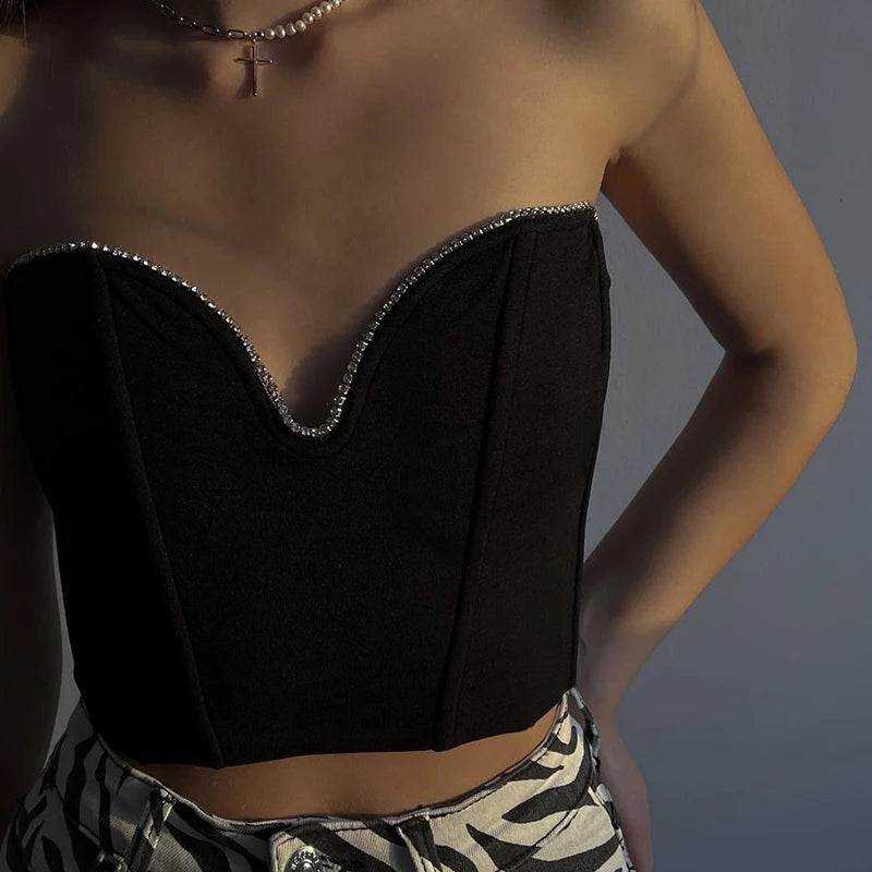 Off-Shoulder Lace Crop Top