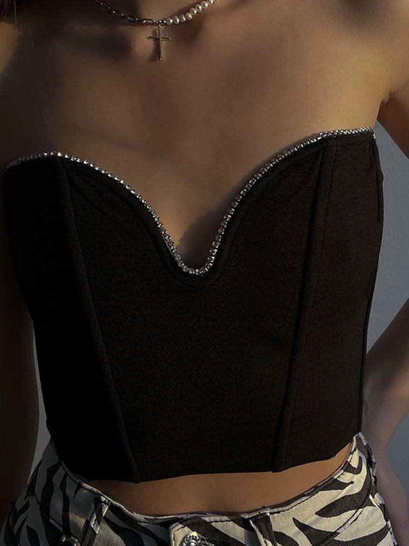 Off-Shoulder Lace Crop Top