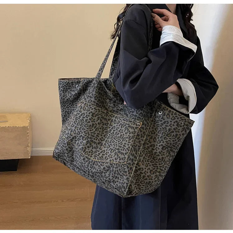 Oversized Leopard Handbag