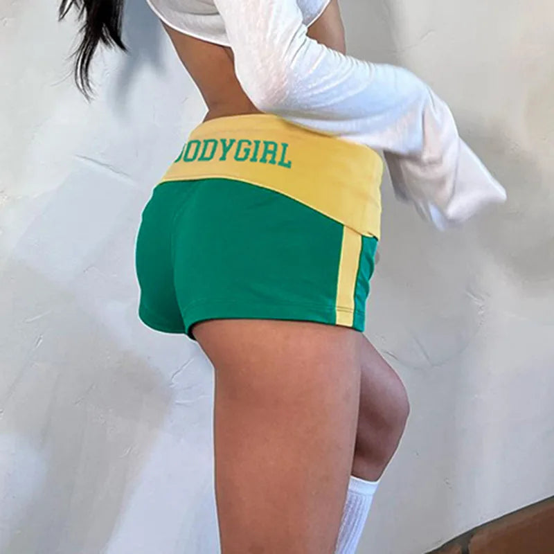 Y2K Embroidered Biker Shorts