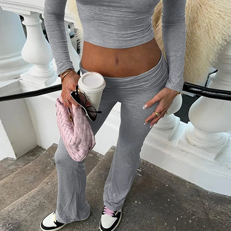 Women's High-Waisted Flare Leggings