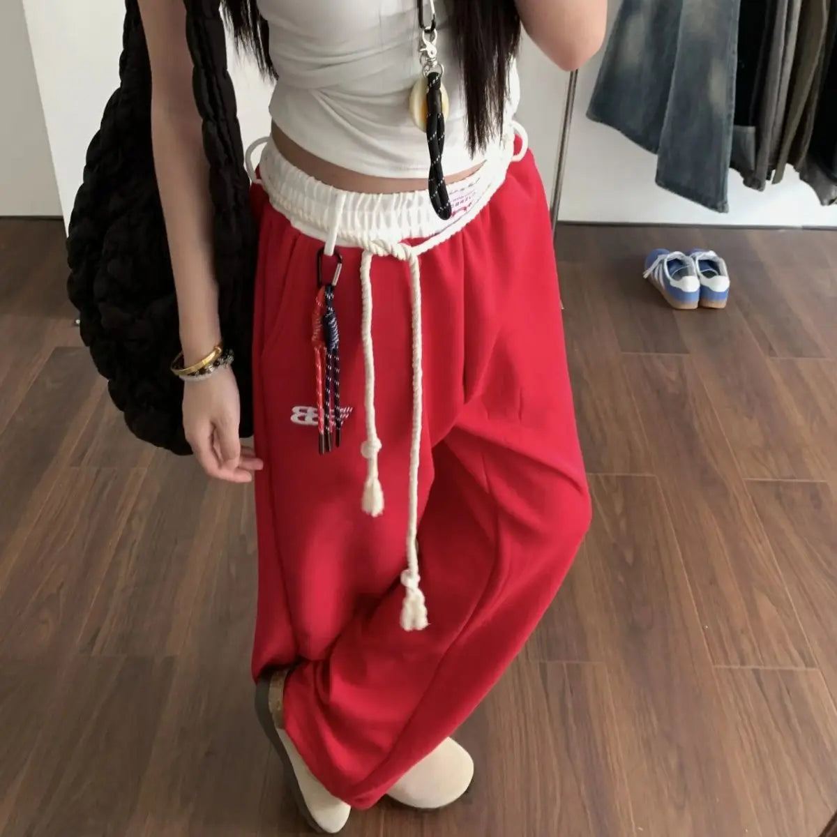 Deeptown Vintage Y2K Baggy Sweatpants