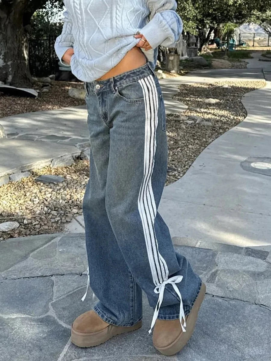 Y2K Vintage Low-Rise Baggy Jeans