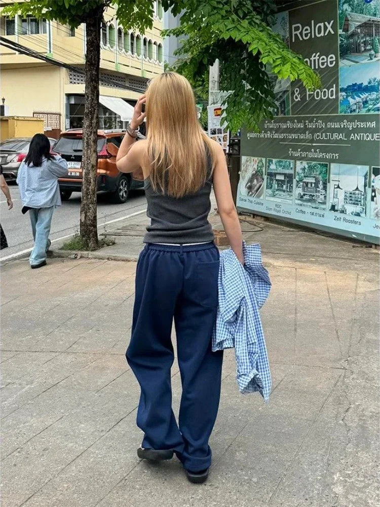 Y2K Kpop Oversized Wide-Leg Sweatpants