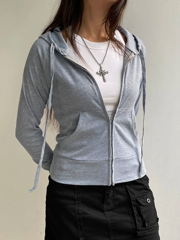 Casual Hooded Sweatshirt with Pockets