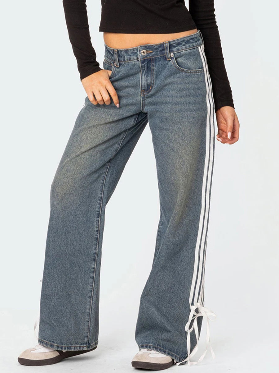 Y2K Vintage Low-Rise Baggy Jeans