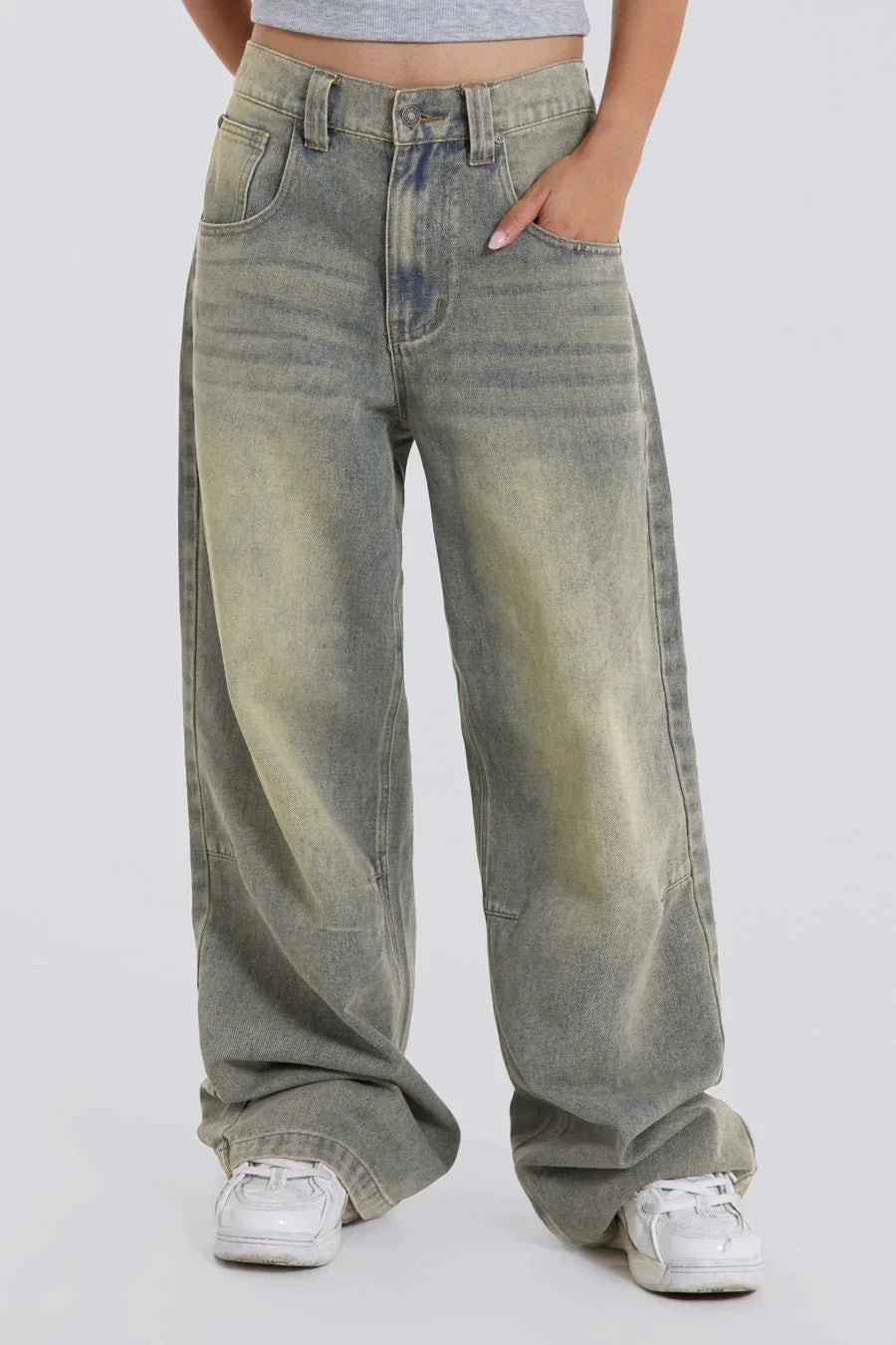 Vintage Gradient Denim Pants