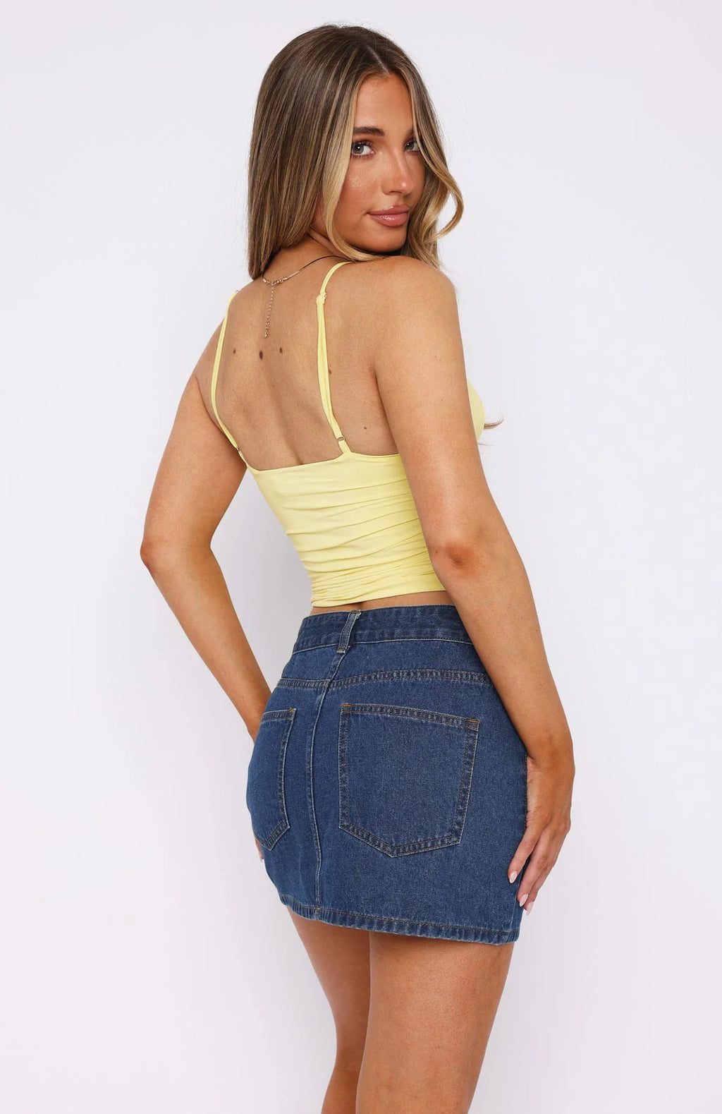 Sleeveless Ruched Bodycon Camisole Top