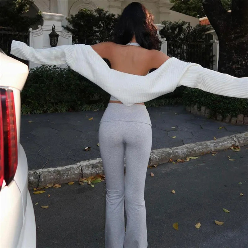 Solid Y2K Aesthetic Co-Ord Set