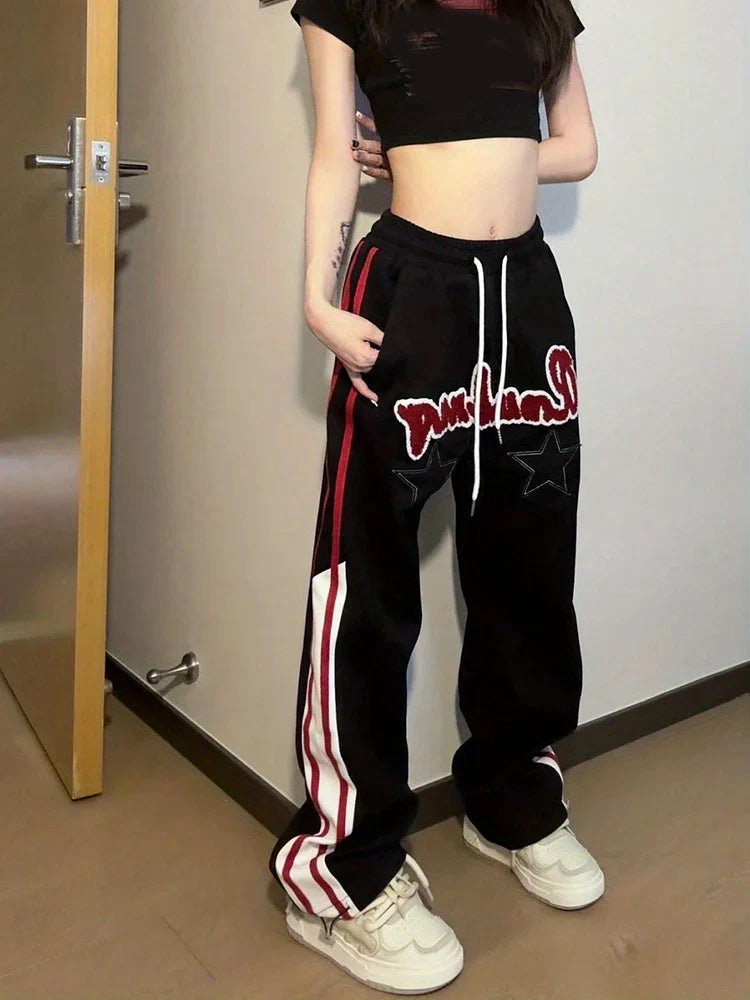 Embroidery Letter Sweatpants