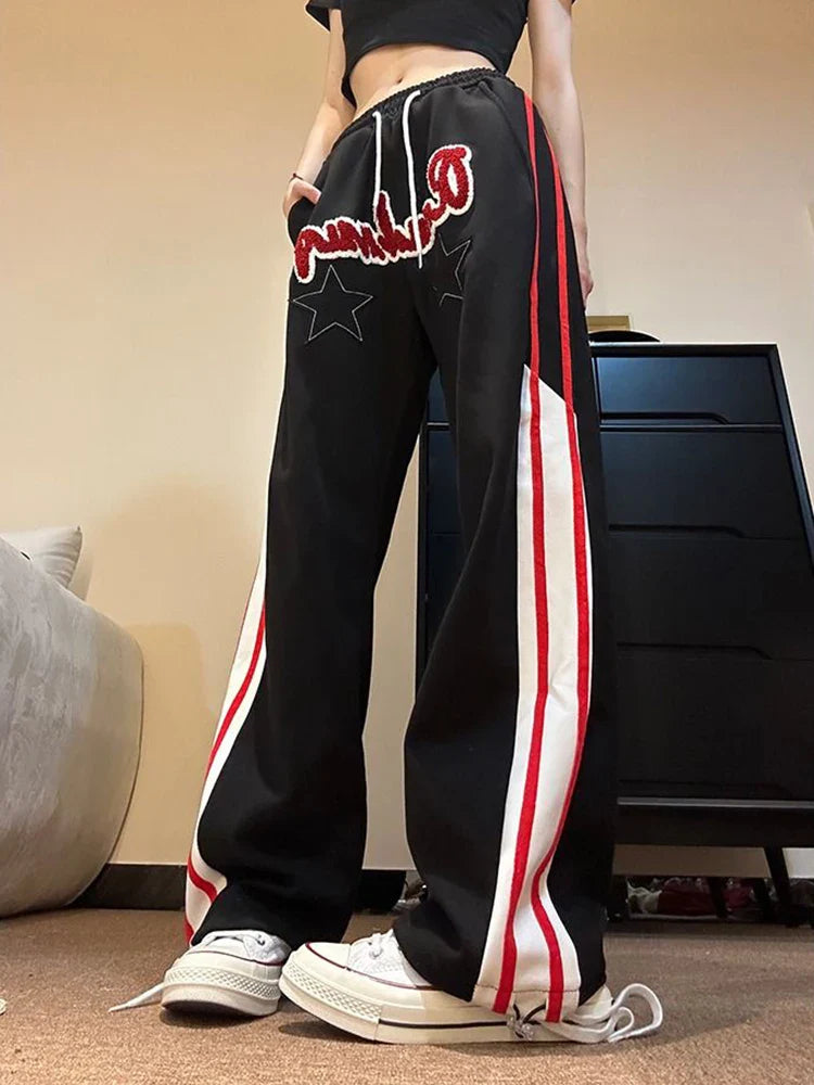 Embroidery Letter Sweatpants