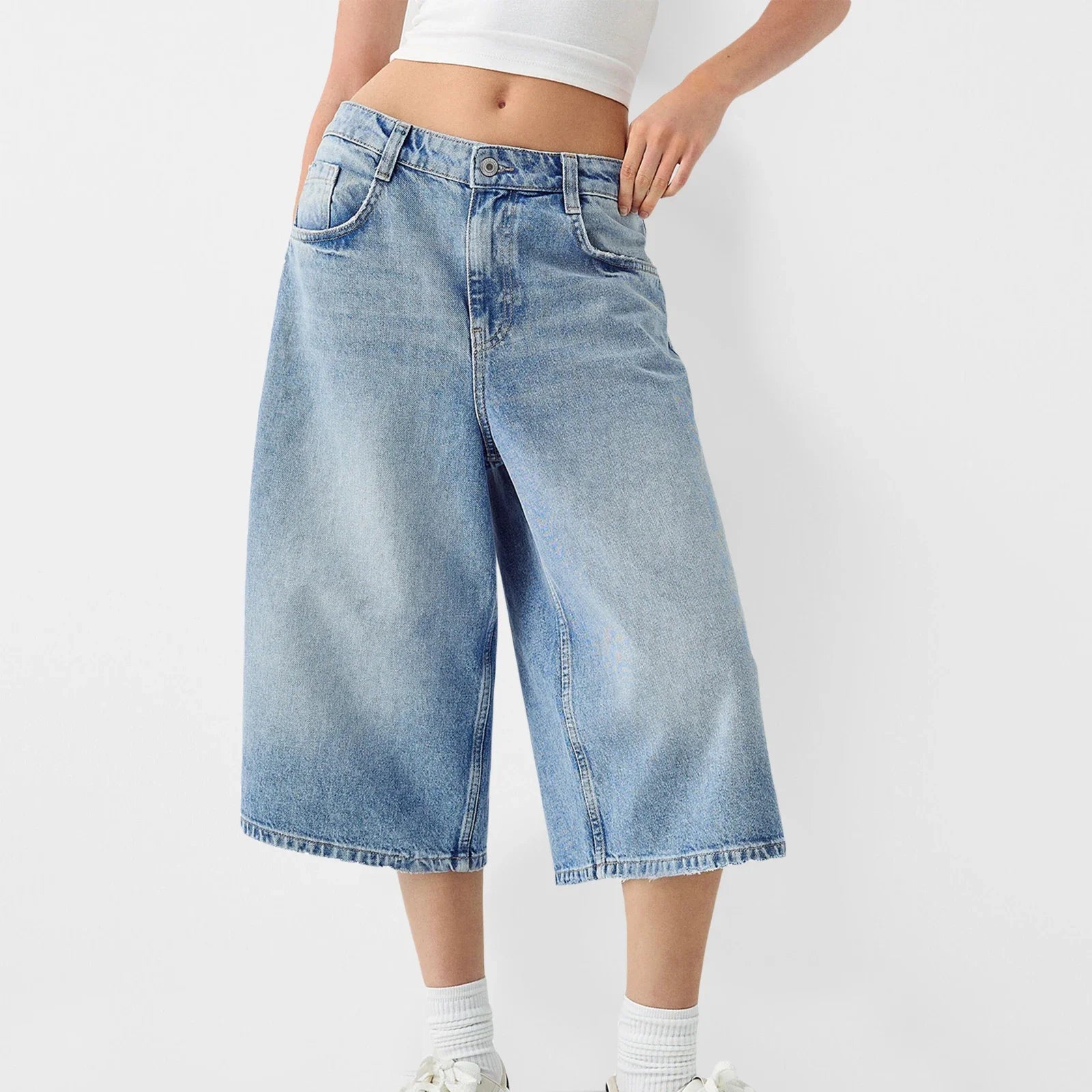 Y2K Vintage Denim Bermuda Shorts