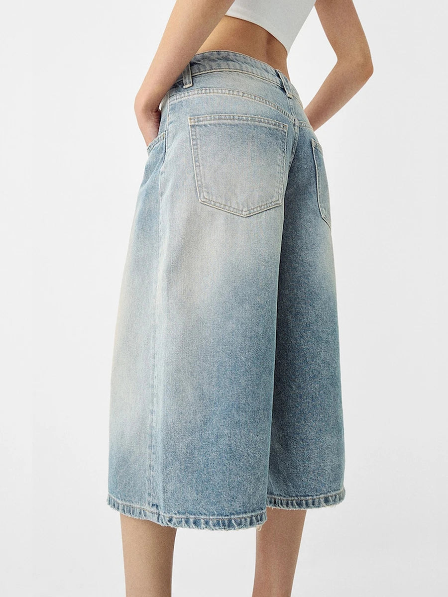 Y2K Vintage Denim Bermuda Shorts