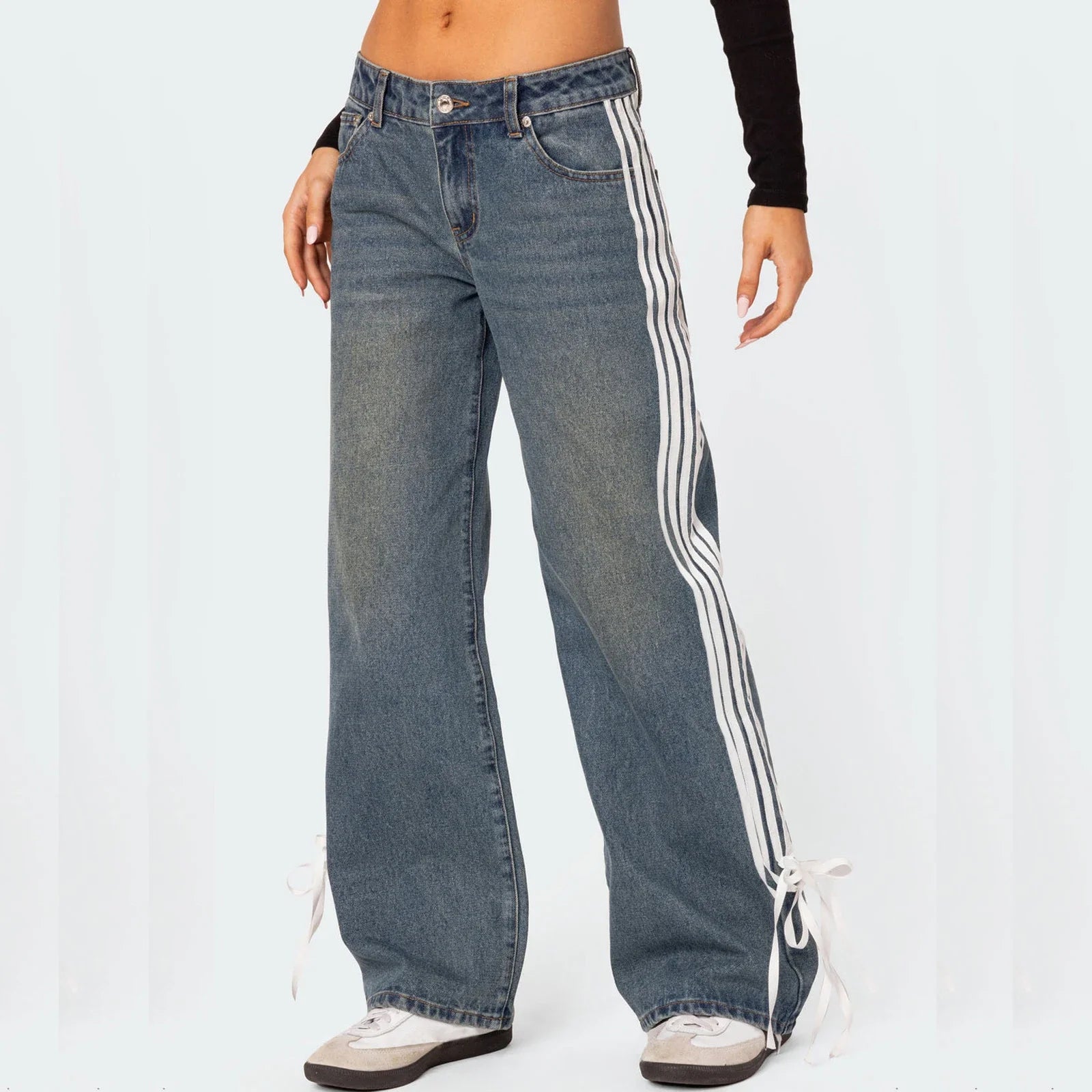 Y2K Vintage Low-Rise Baggy Jeans