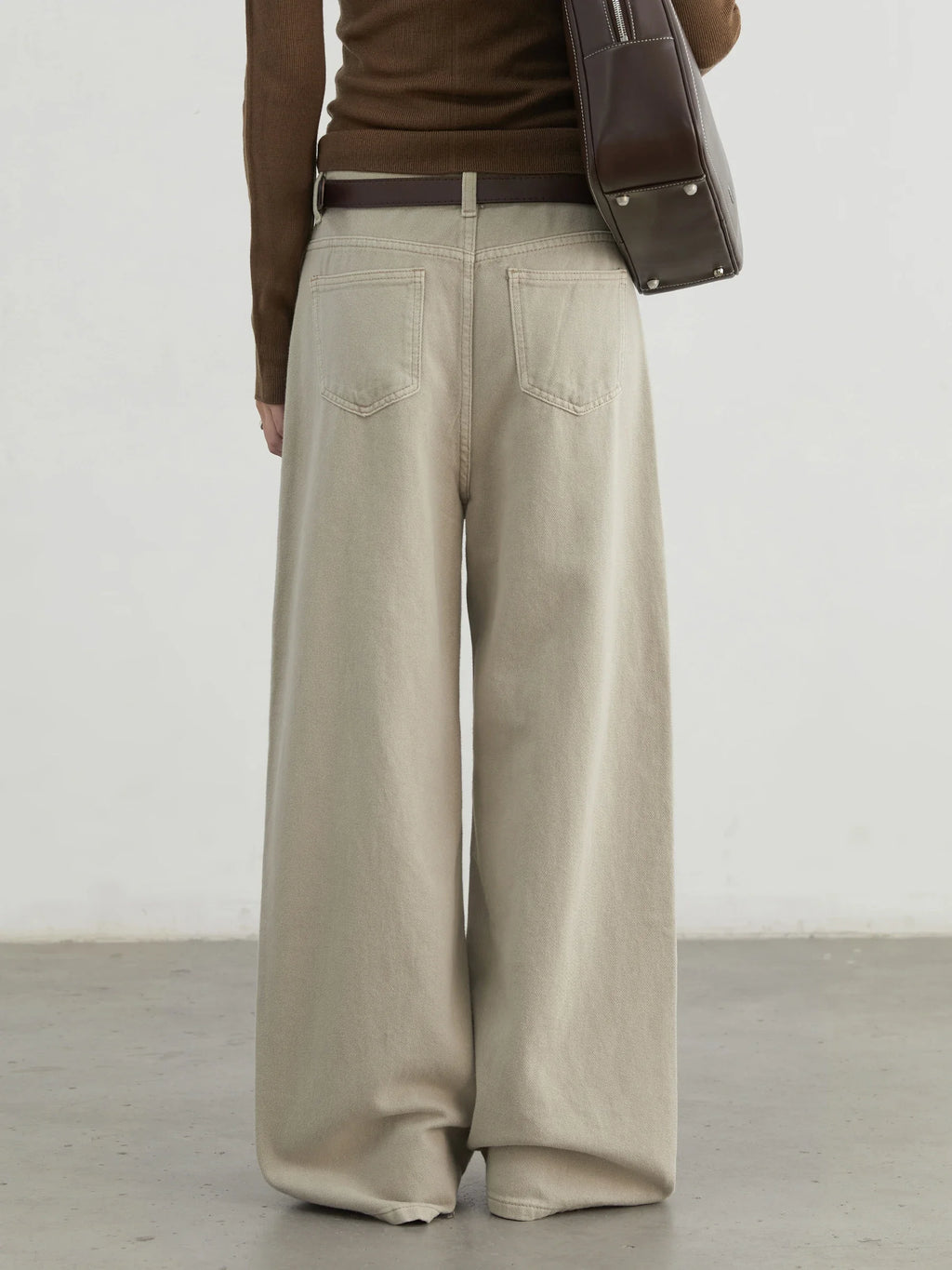 Women Loose Fit Cotton Straight-Leg Pants