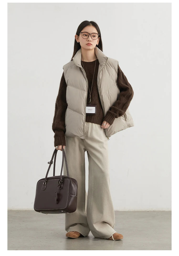 Women Loose Fit Cotton Straight-Leg Pants