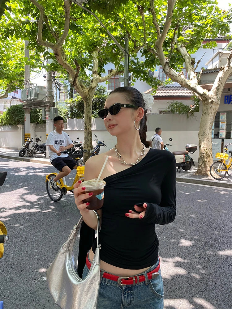 Off-Shoulder Knit Top