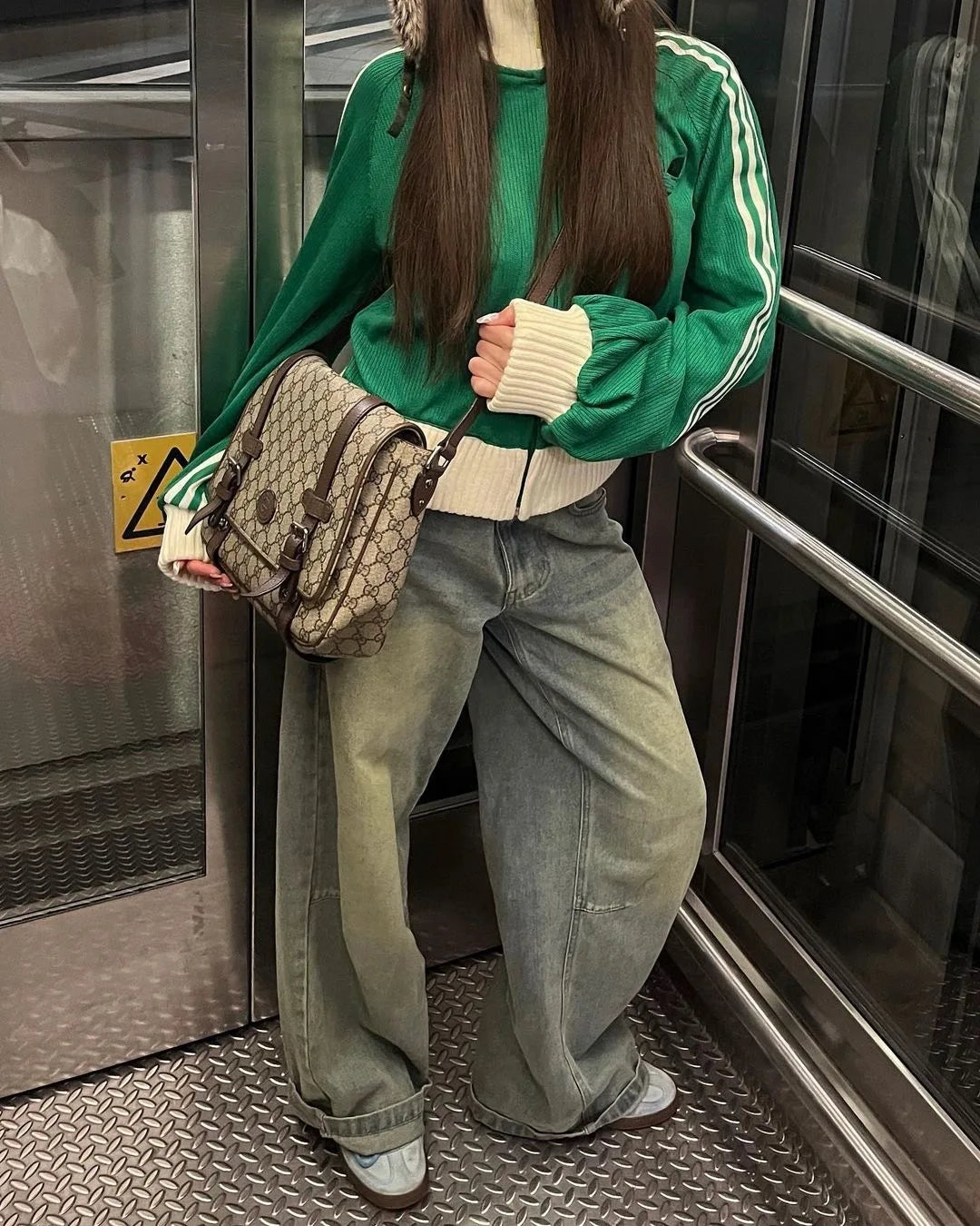 Vintage Gradient Denim Pants