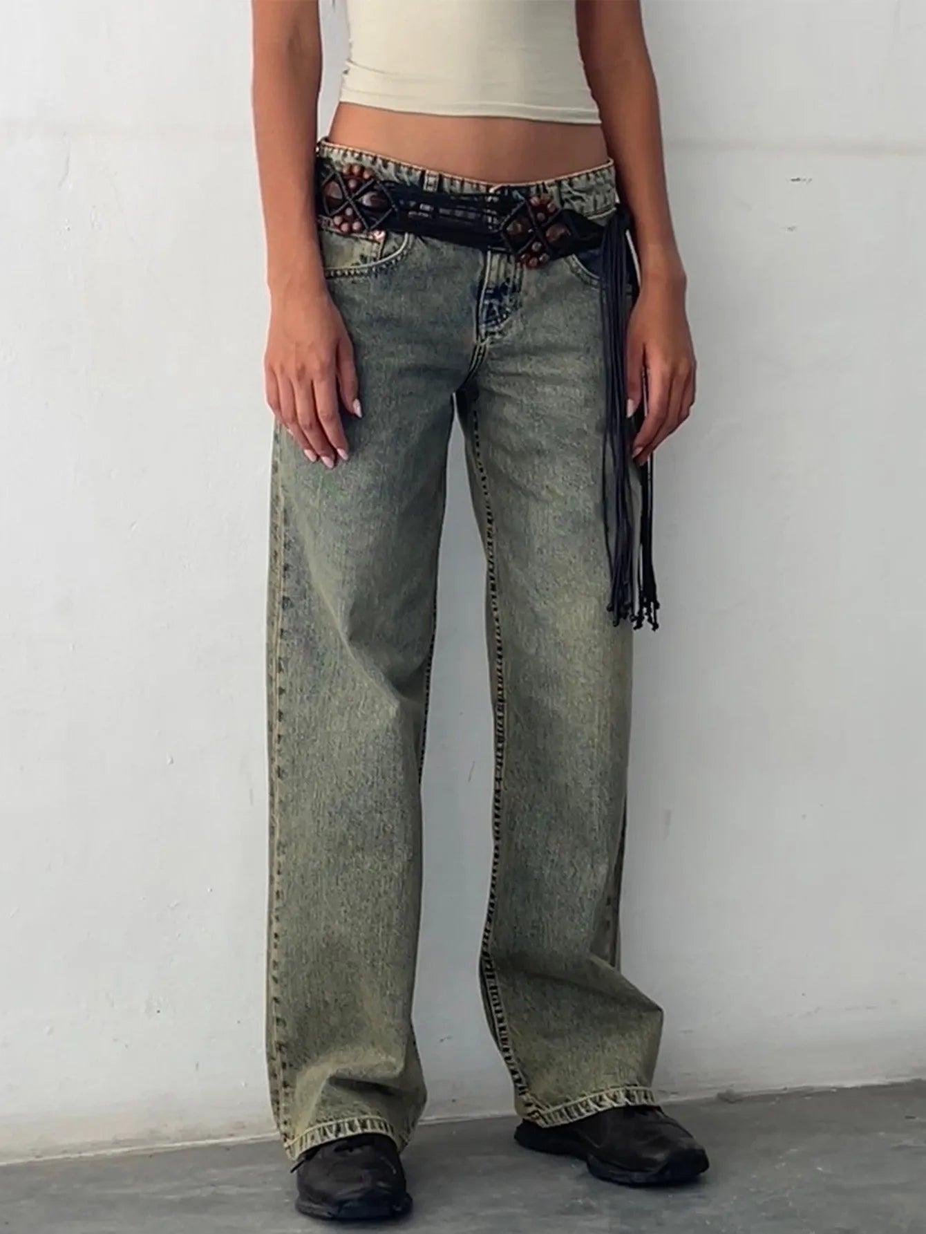 Vintage Y2K Low-Rise Baggy Boyfriend Jeans