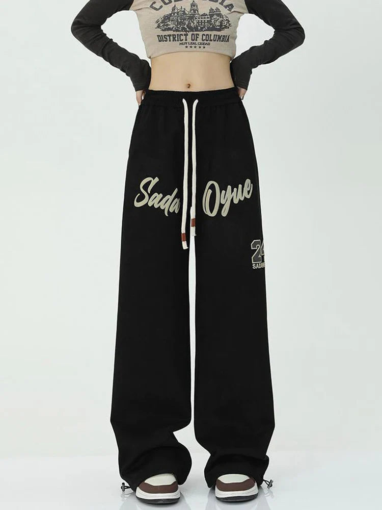 Black Wide Leg Sweatpants