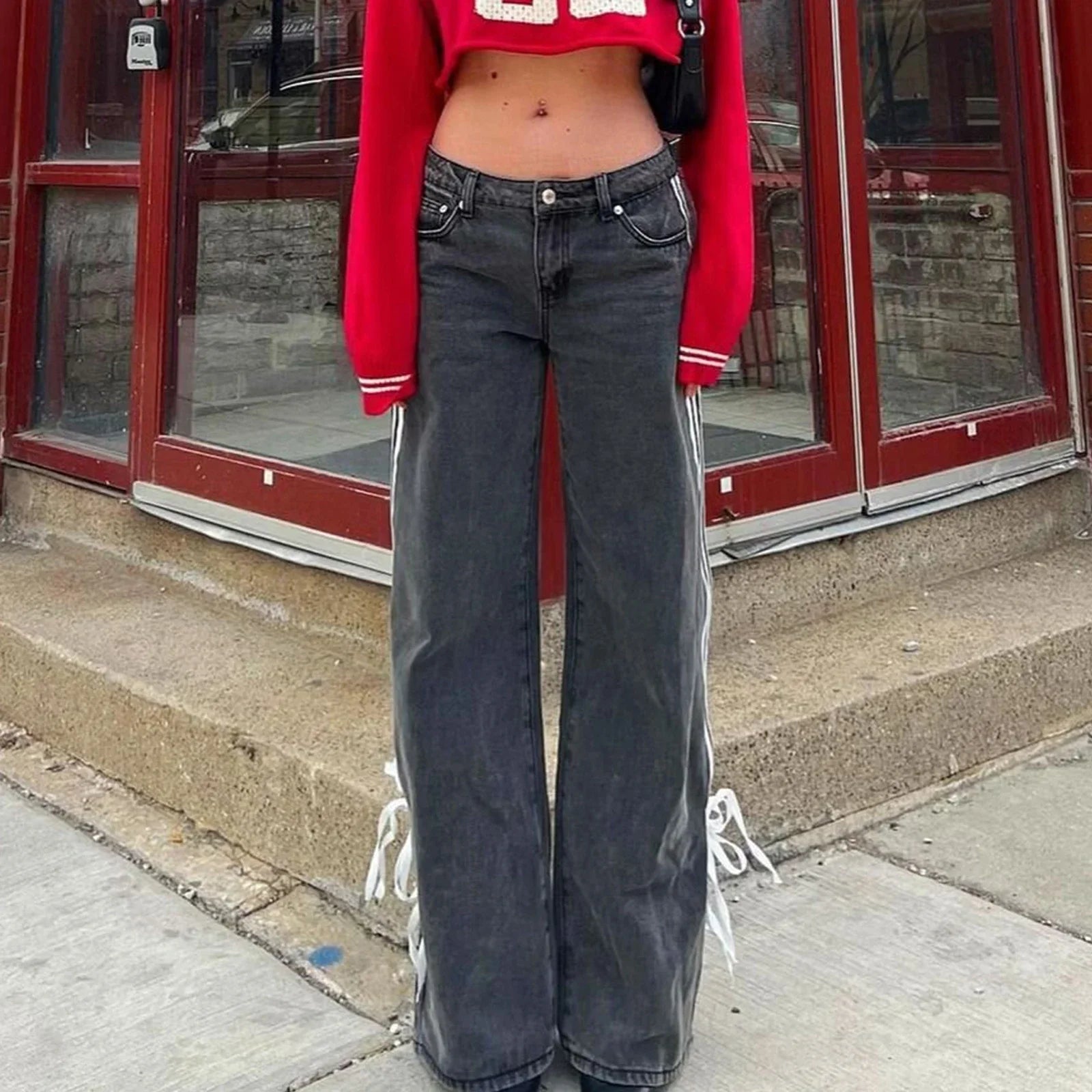 Y2K Vintage Low-Rise Baggy Jeans