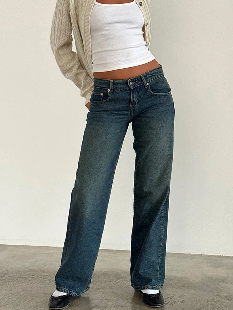 Vintage Y2K Low-Rise Baggy Boyfriend Jeans