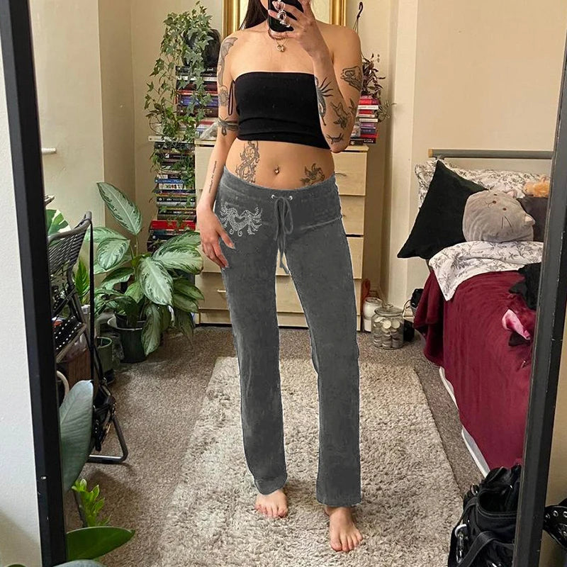 Velvet Slim Pants
