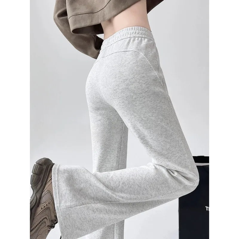 High-Waisted Flared Sweatpants