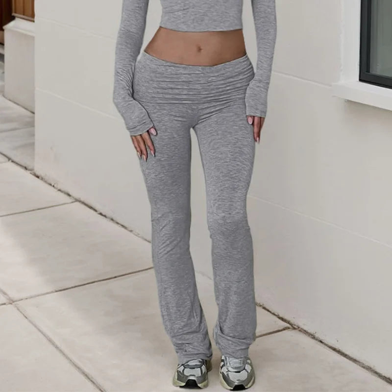 Women's High-Waisted Flare Leggings