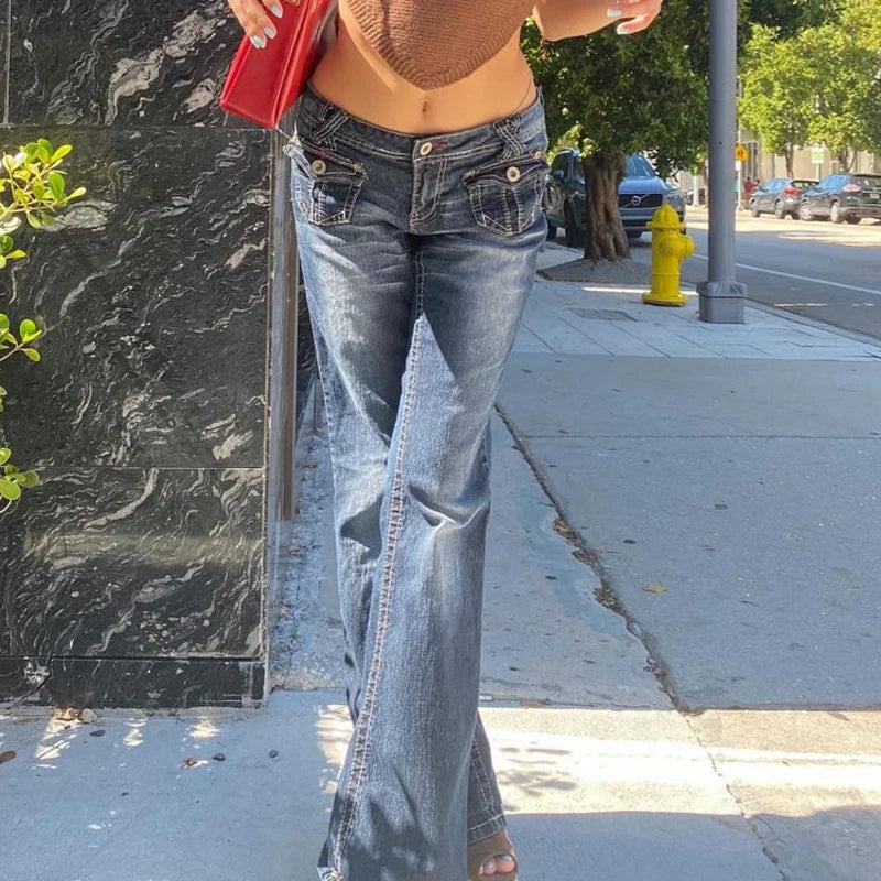 Grunge Vintage Flare Jeans