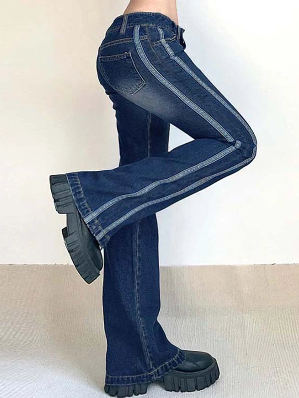 High-Waisted Flare Bell Bottom Jeans