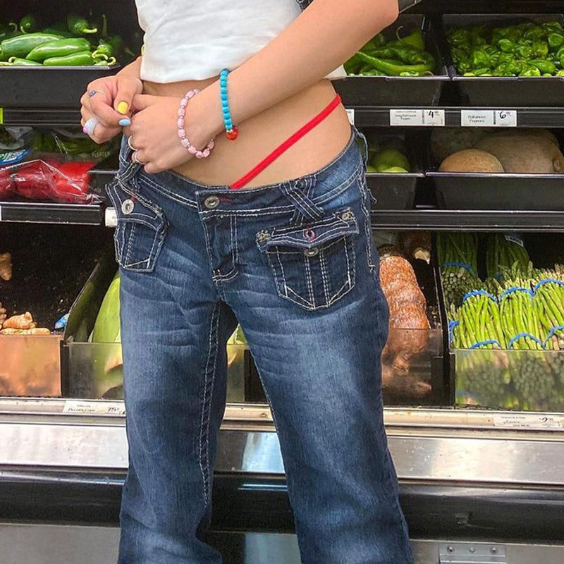 Grunge Vintage Flare Jeans