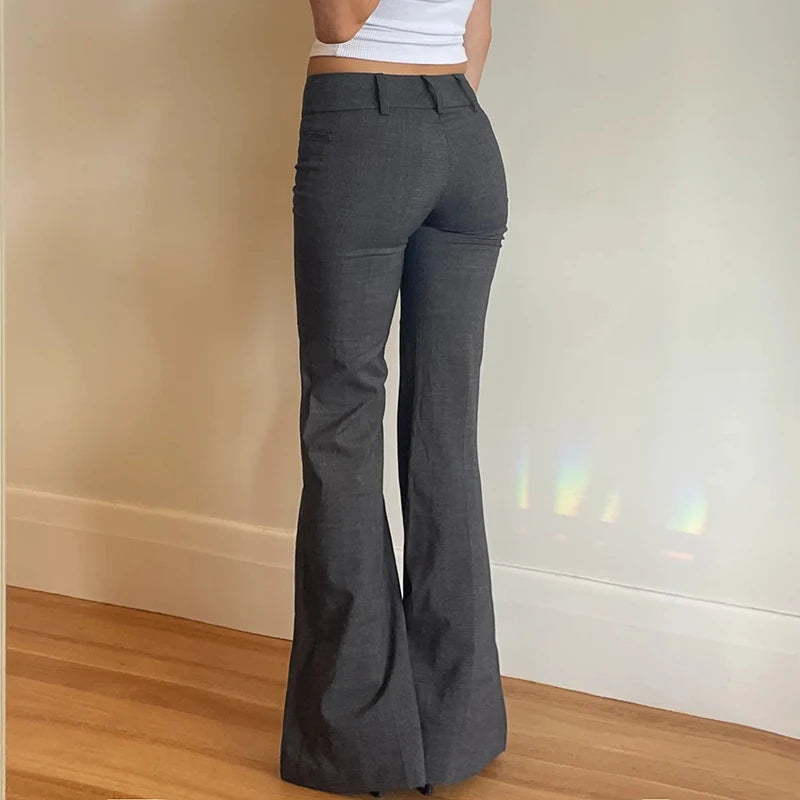 Low-Waisted Straight Leg Bootcut Flare Pants