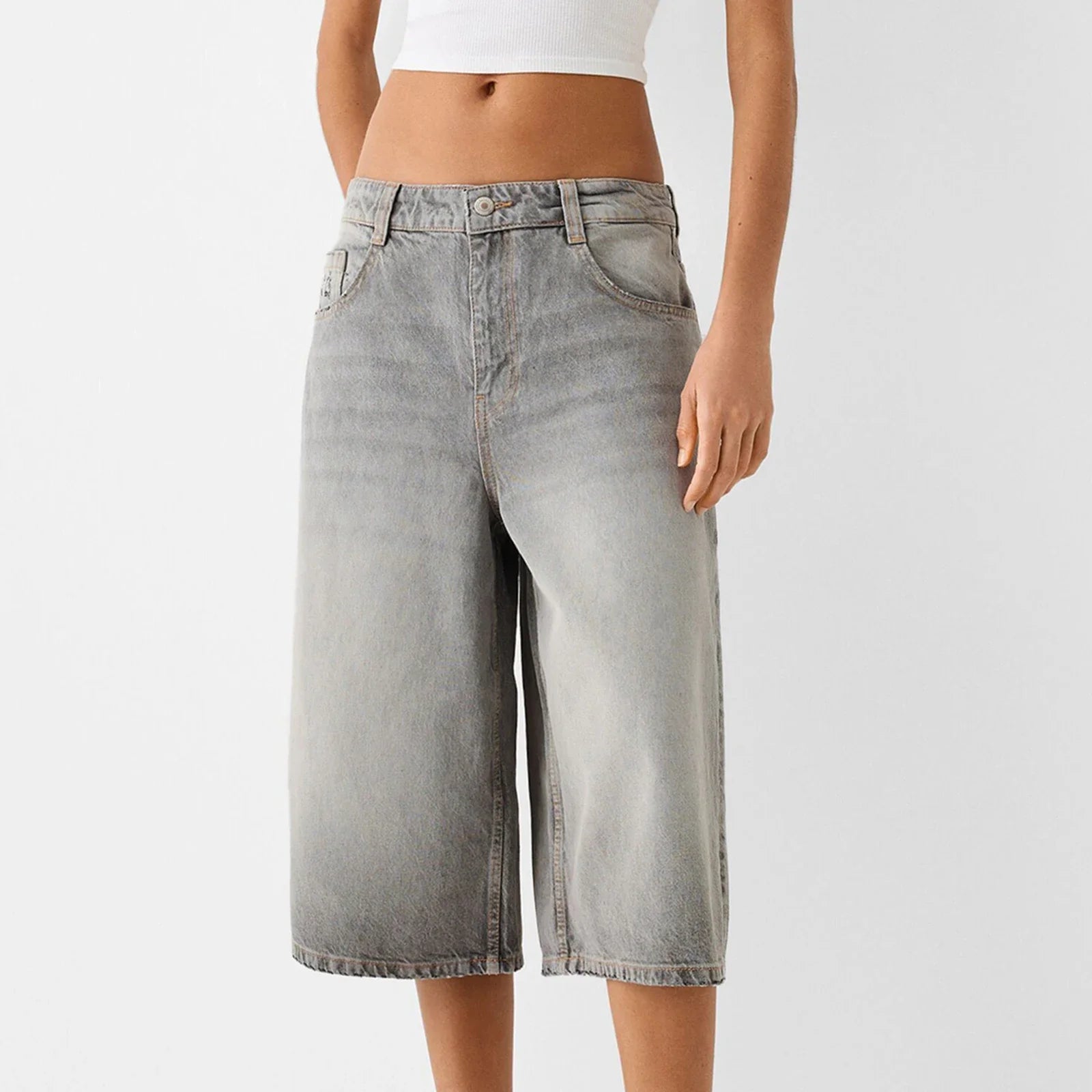 Y2K Vintage Denim Bermuda Shorts