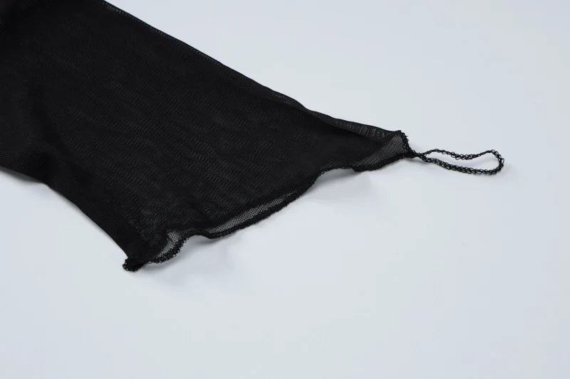 Mesh Long Sleeve Shirt