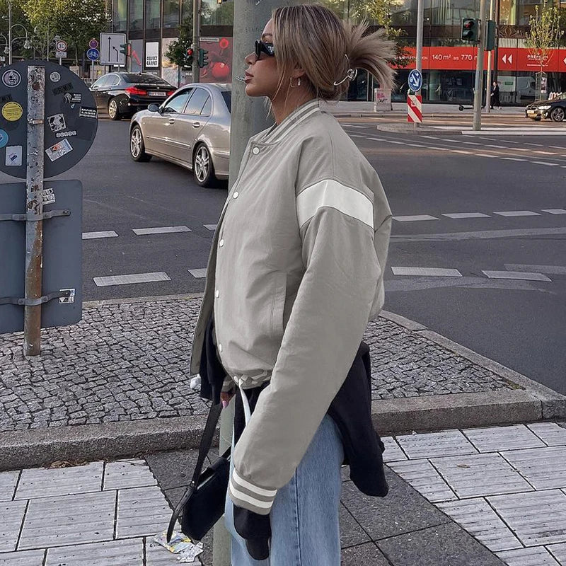 Drawstring Loose Jacket Coat