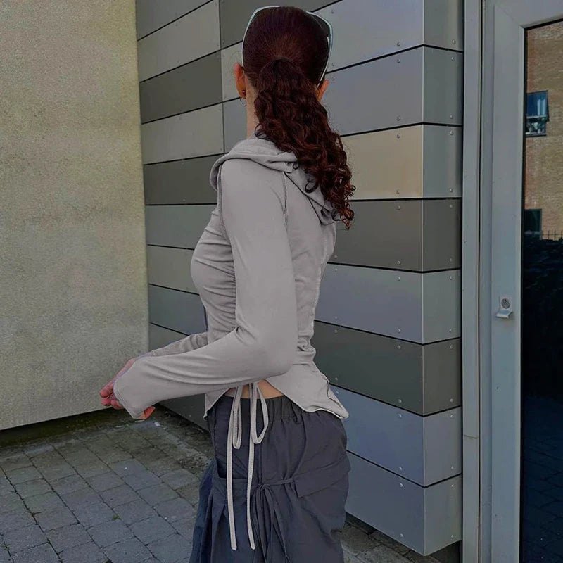 Drawstring Slim Hoody