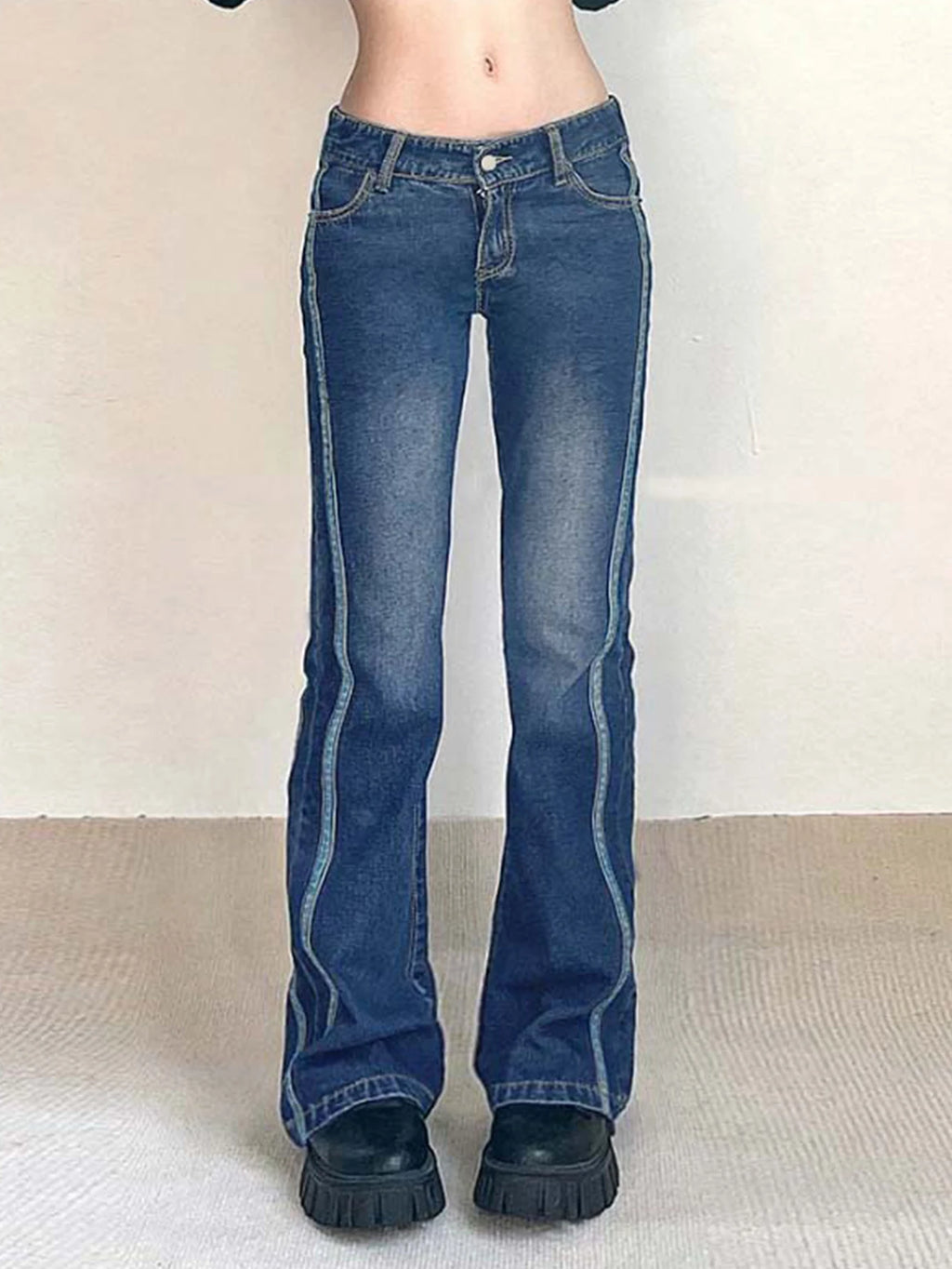 High-Waisted Flare Bell Bottom Jeans
