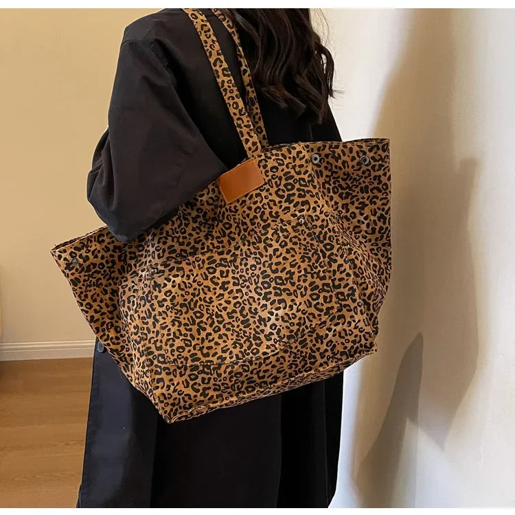 Oversized Leopard Handbag