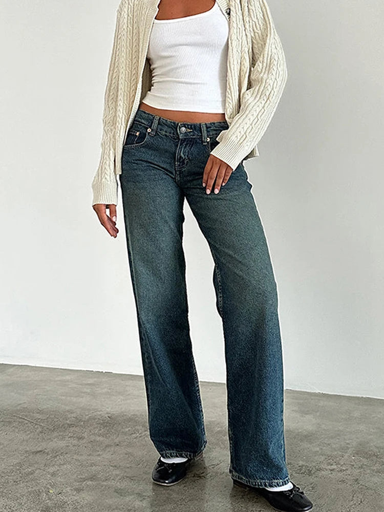 Vintage Y2K Low-Rise Baggy Boyfriend Jeans