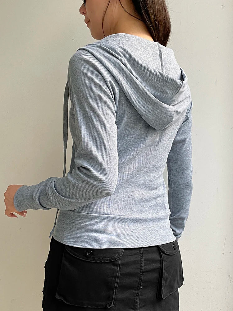 Casual Hooded Sweatshirt with Pockets