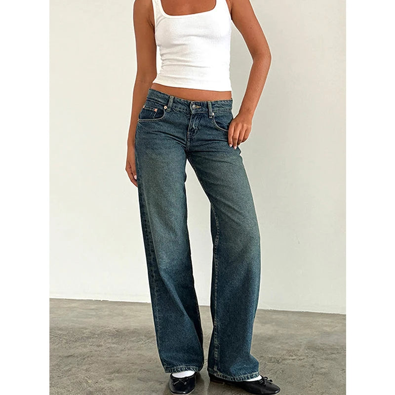 Vintage Y2K Low-Rise Baggy Boyfriend Jeans