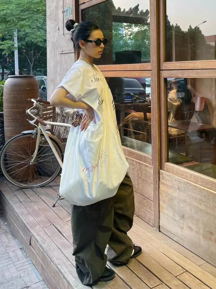 Off-Shoulder Printed Cotton Tee