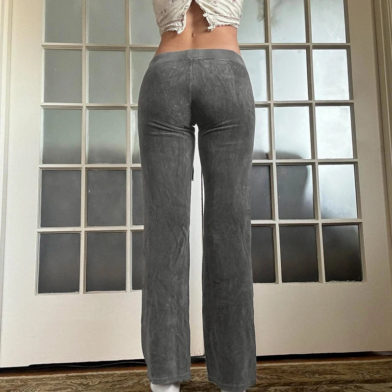 Velvet Slim Pants