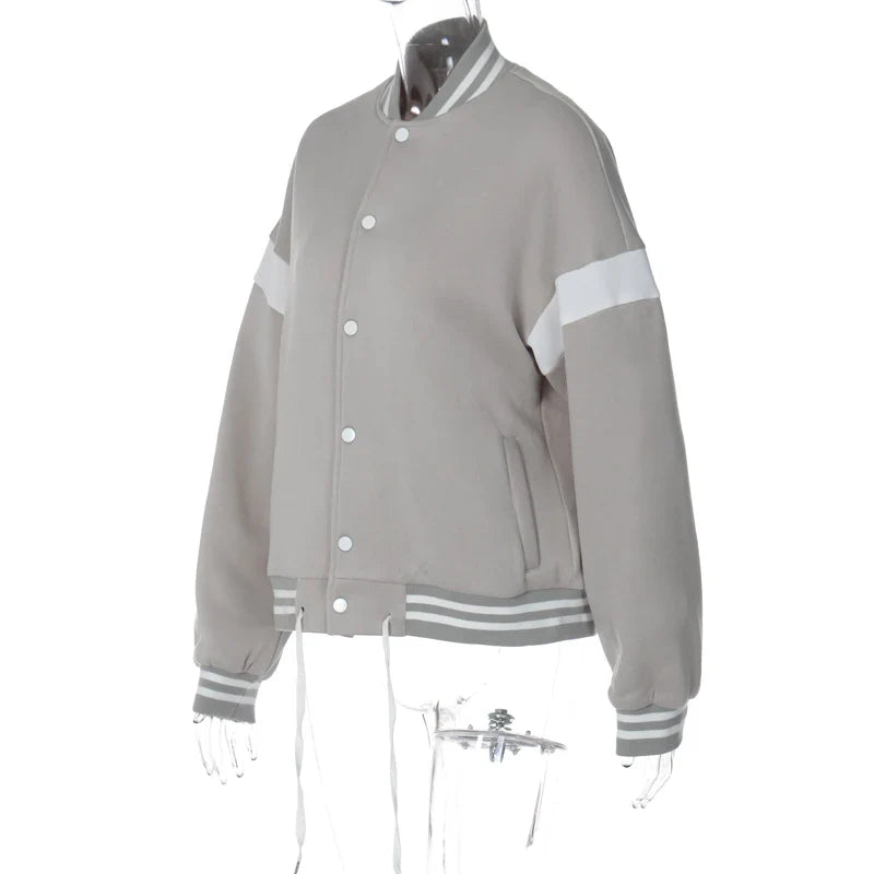 Drawstring Loose Jacket Coat